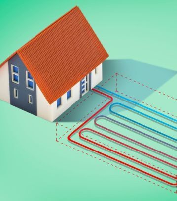 Davofrío - Empresa de Instalación de Geotermia en Alicante, Valencia y Murcia - Representación de una casa con geotermia